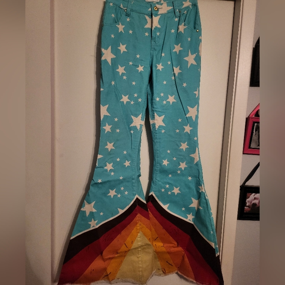 Ranch Dressn Star Bell Bottoms